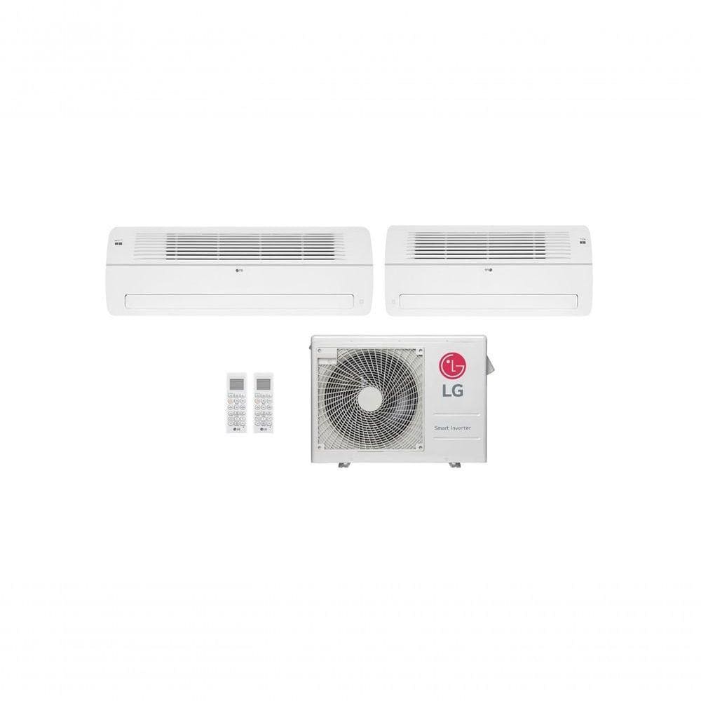 Ar condicionado Multi Split Inverter 2 ambientes ( 1via 2X 12.000BTUS, 1X 18.000BTUs) Quente/Frio WiFi Integrado 220V