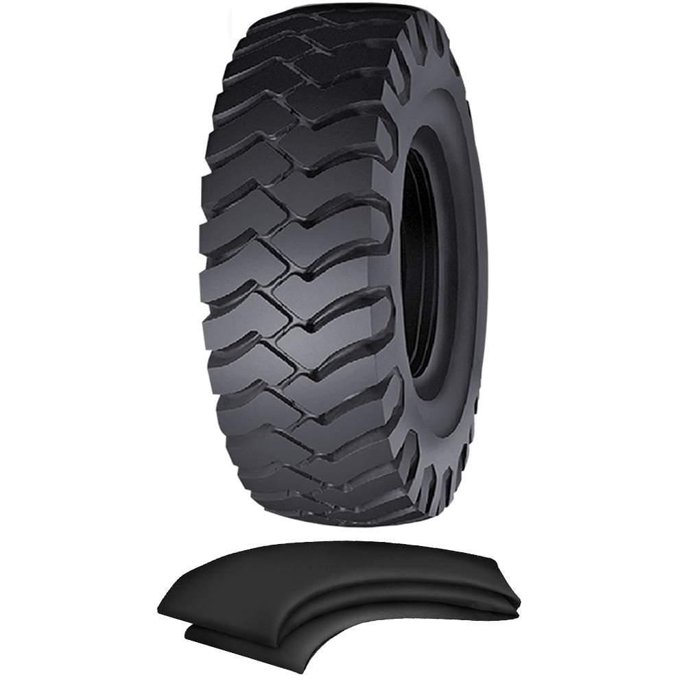 Kit Pneu 17.5-25 L-3 Super Rock Grip Loader Dozer Firestone + Camara