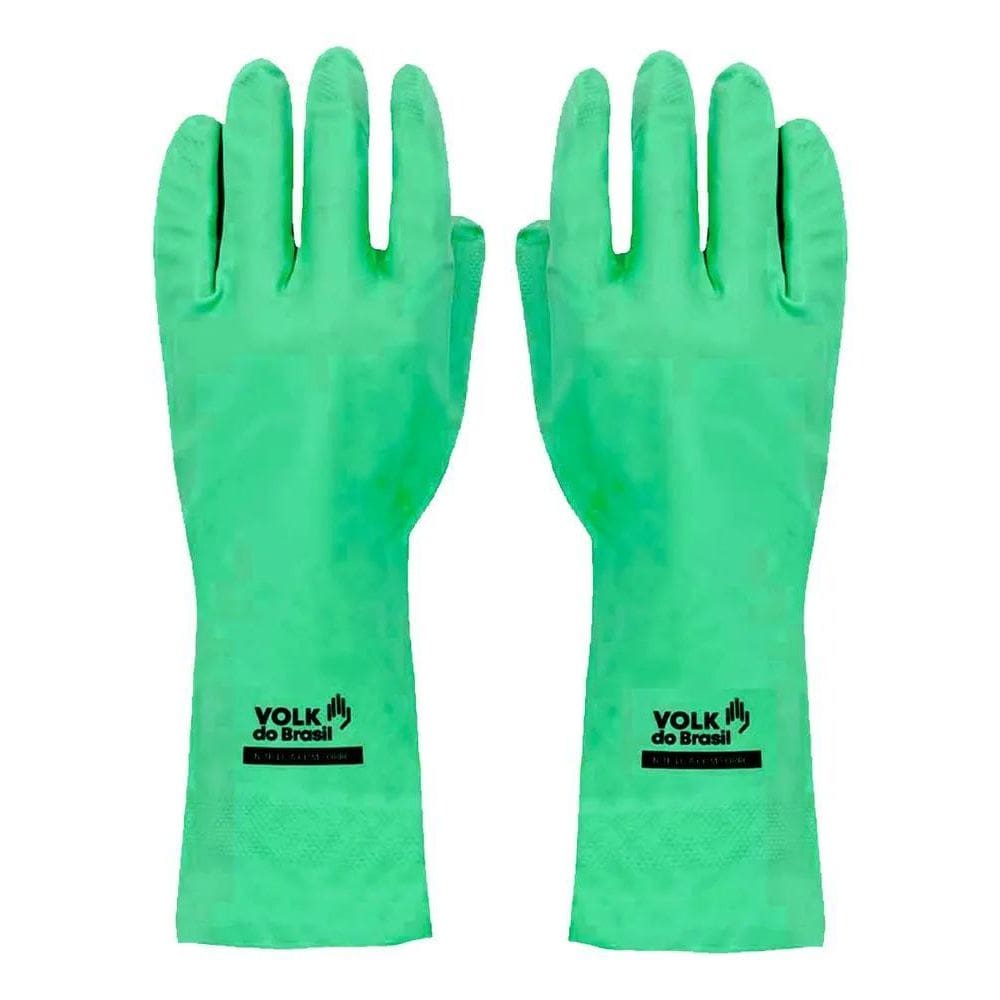 2X Luva Nitrilica Forrada Limpeza Domestica Multiuso Louça