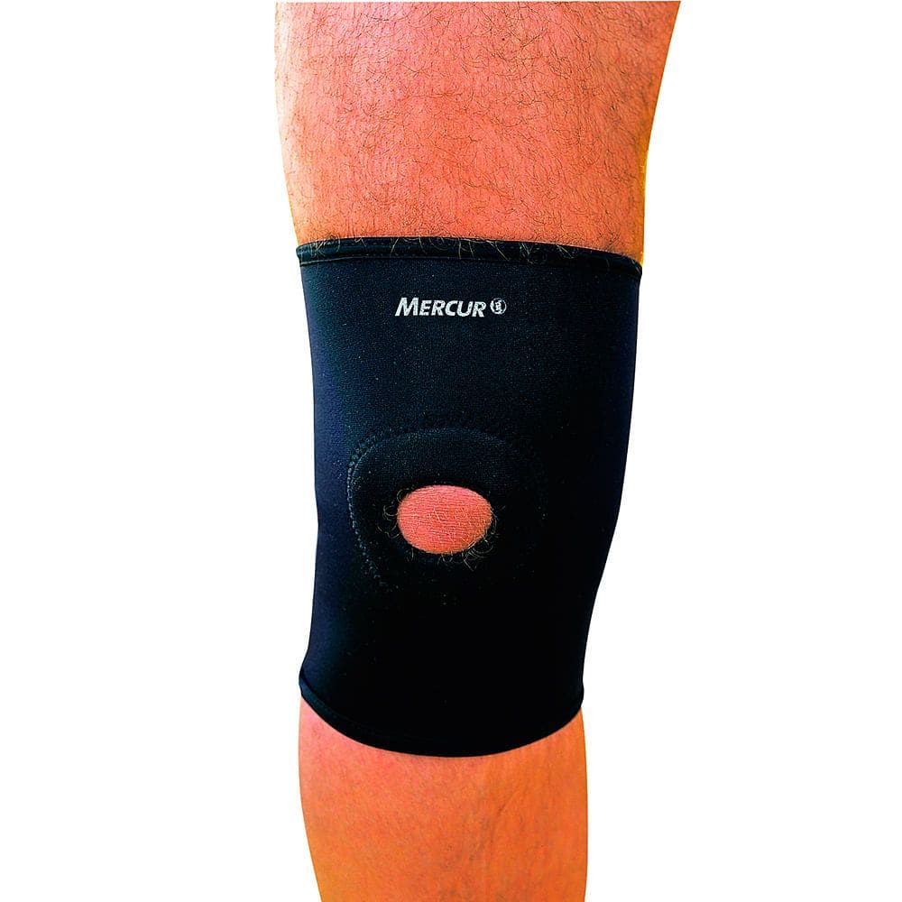 Joelheira Esporte com Orifício Reforçado Mercur Tamanho M com 1 Unidade