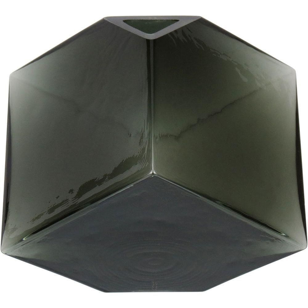 Vaso Decorativo Cubo Home&co Vidro 11x11x11cm Fumê