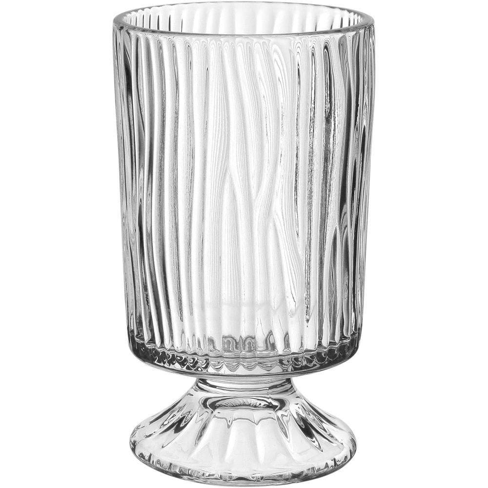 Vaso Decorativo Home&co Com Pé Vidro 17x10x10cm Transparente