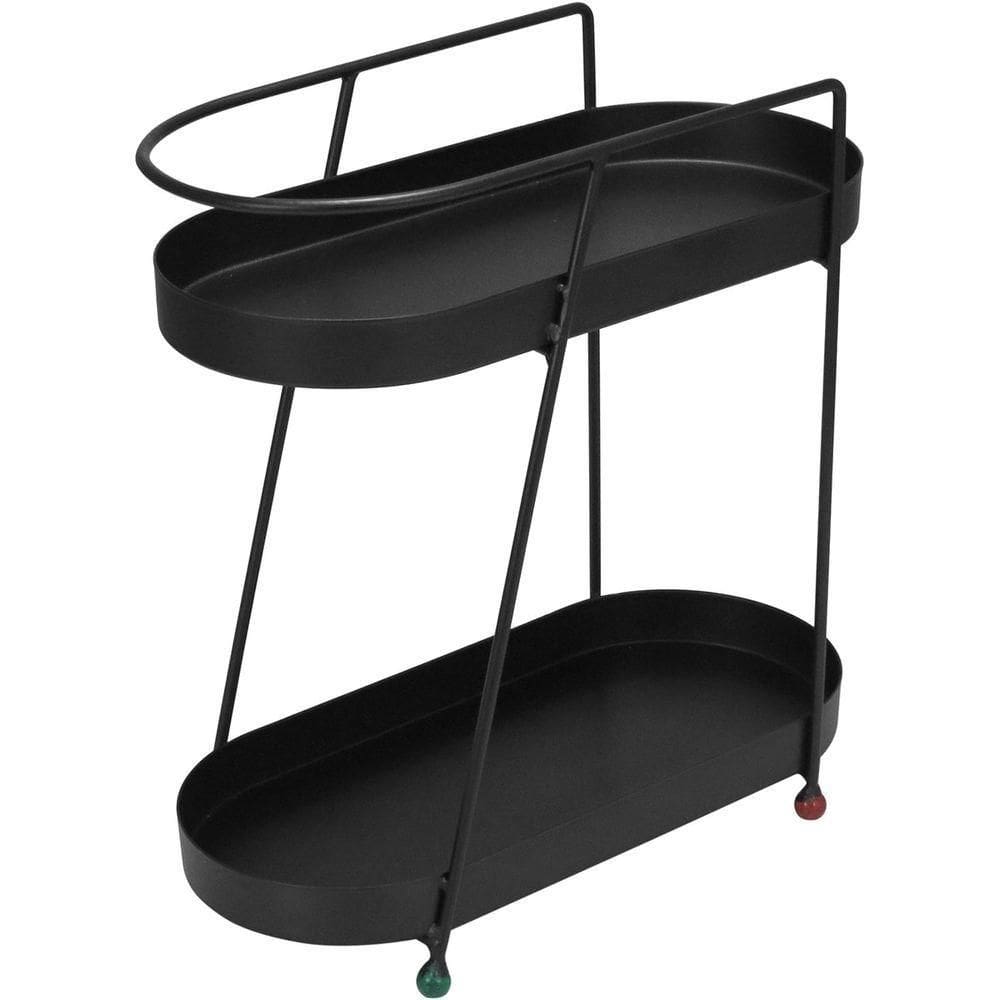 Suporte Para Vasos 2 Niveis Home&co Metal 36x35x17cm Preto