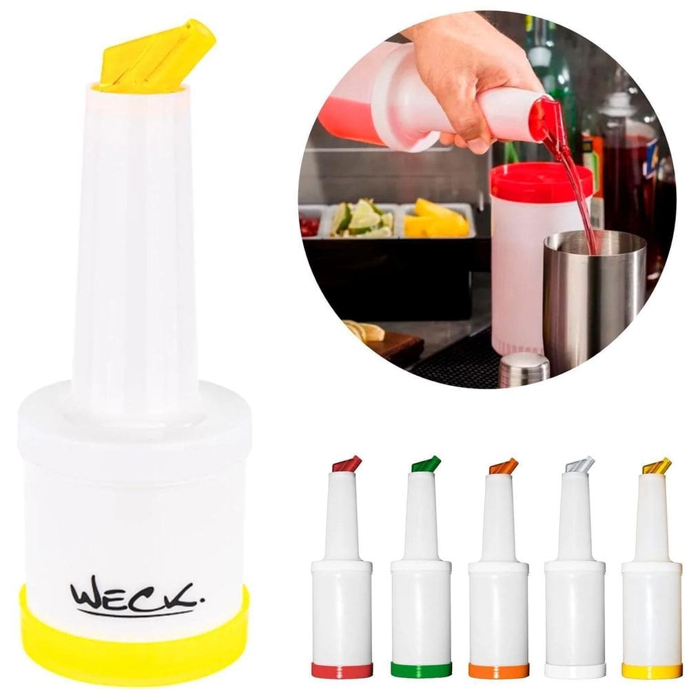 Garrafa Storen Para Bebida Bartender Tampa Rosca 1 Litro