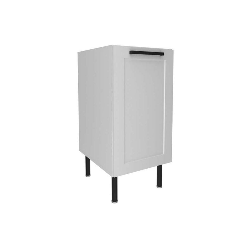 Balcão De Cozinha Modulado Cz-3303 S- Tampo C- 1 Porta 40cm Branco - Tecno Mobili