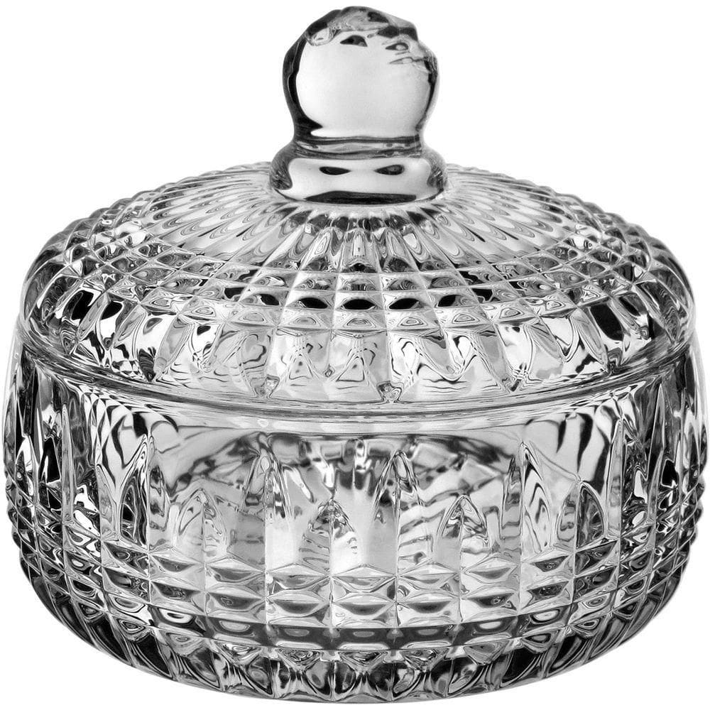 Potiche Eco Crystal Com Tampa Redondo Bomboniere Home&co