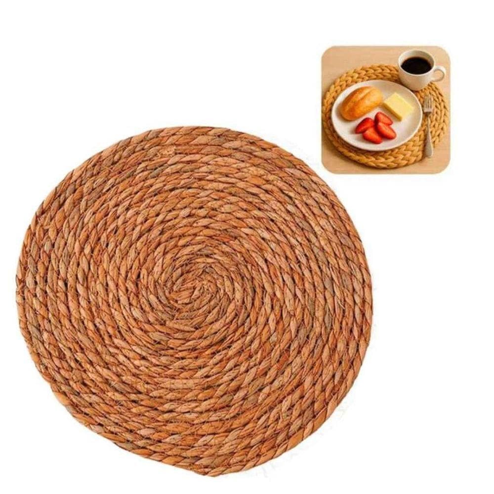 Sousplat Redondo 38cm De Palha Base Para Prato Tapete Mesa Rústico