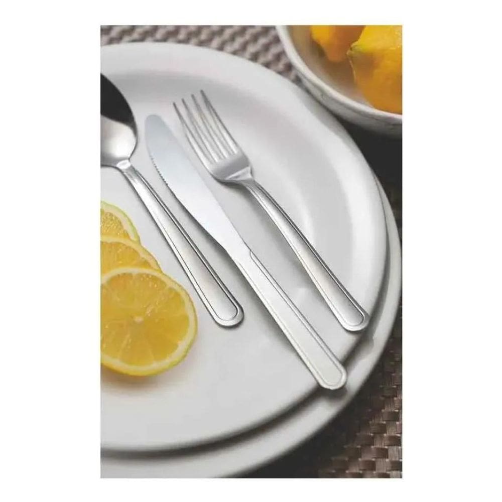 10X Garfo Para Torta Sobremesa Inox Búzios 12 Peças Tramont