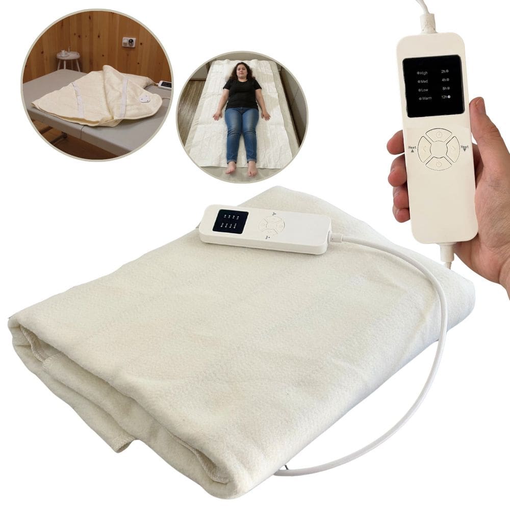 Lençol Térmico Solteiro 150x80cm 4 Ajustes de Temperatura e Timer Elétrico 220V Importway Iwlt001-2