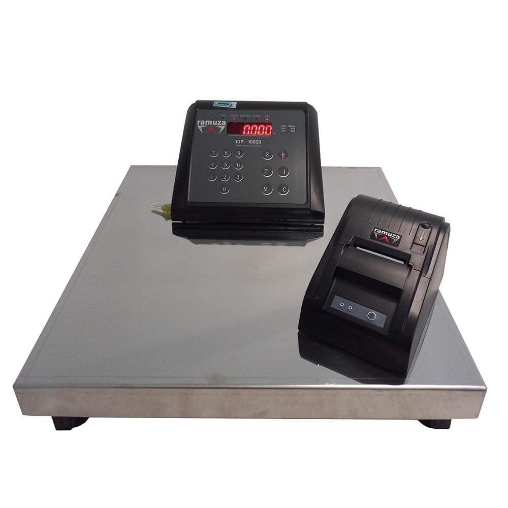 Balança Industrial Ramuza 150kg/50g Bivolt IDR10.000 Impressora Térmica