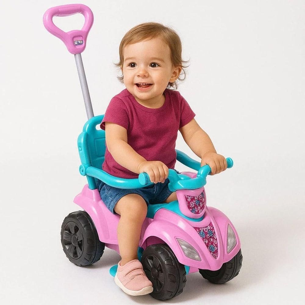 Quadriciclo Infantil Dog Menina - Rosa