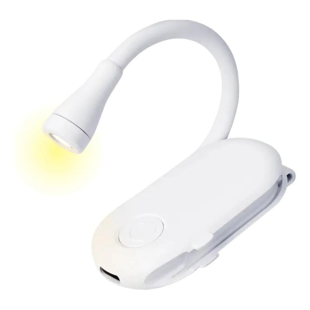 3X Luz De Leitura Recarregável De Livro Com Clipe Prendedor