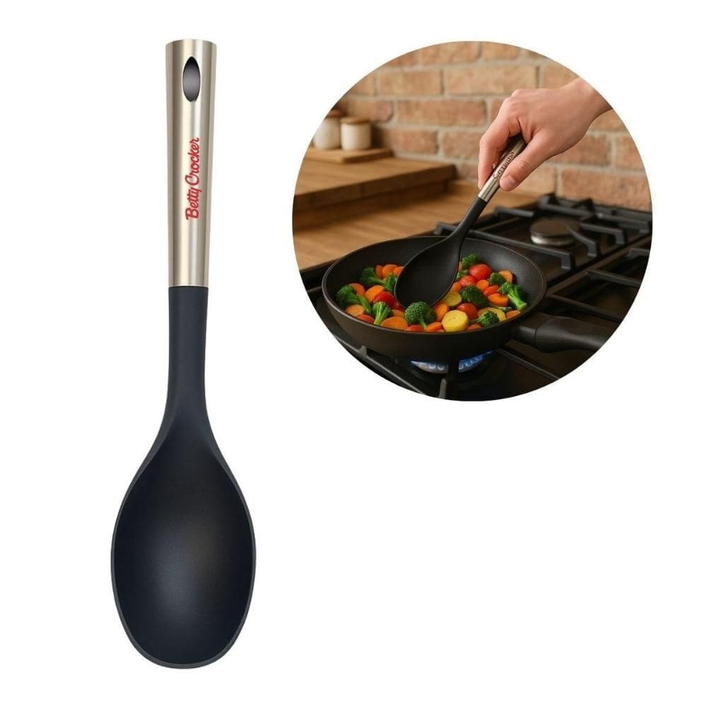 Colher para Servir com Alça Cozinha Inox Nylon Betty Crocker