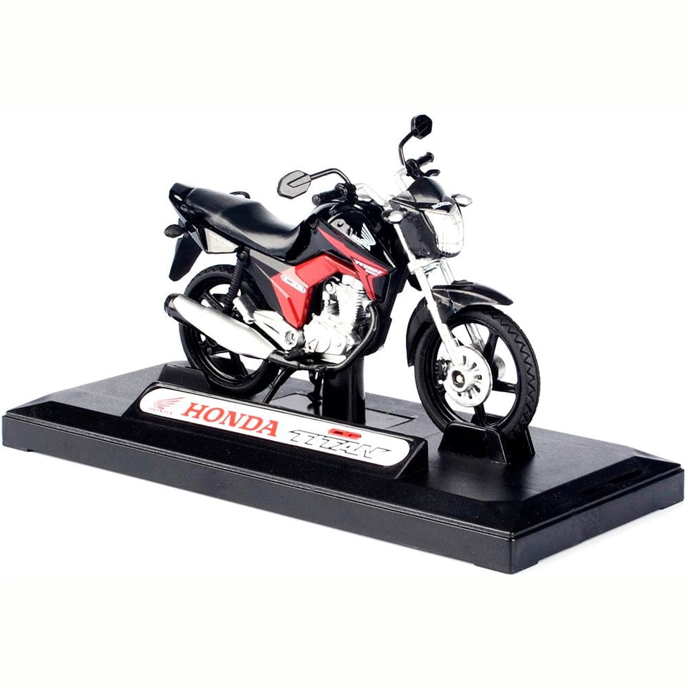 Miniatura Moto Honda Cg Titan 150 2014 1:18 California Toys