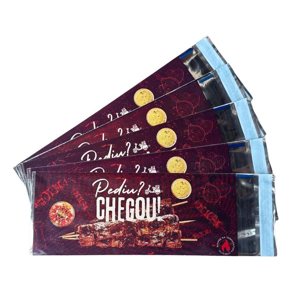 Embalagem Térmica Para Espetinho 100 Unidades 13X35Cm