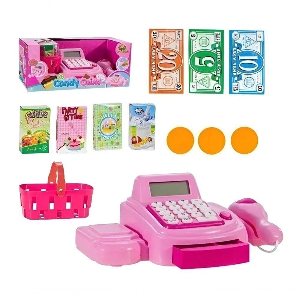 Caixa Registradora Pink Cash Srt Cor 15 Pcs
