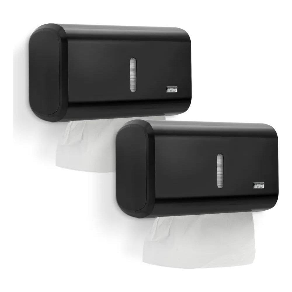 2X 2 Porta Papel Toalha Interfolha Dispenser Compacto Papele