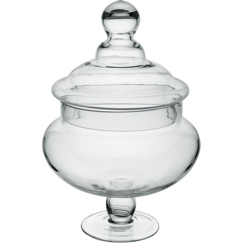 Bomboniere Potiche Baleiro Redondo Home&co Com Tampa Vidro