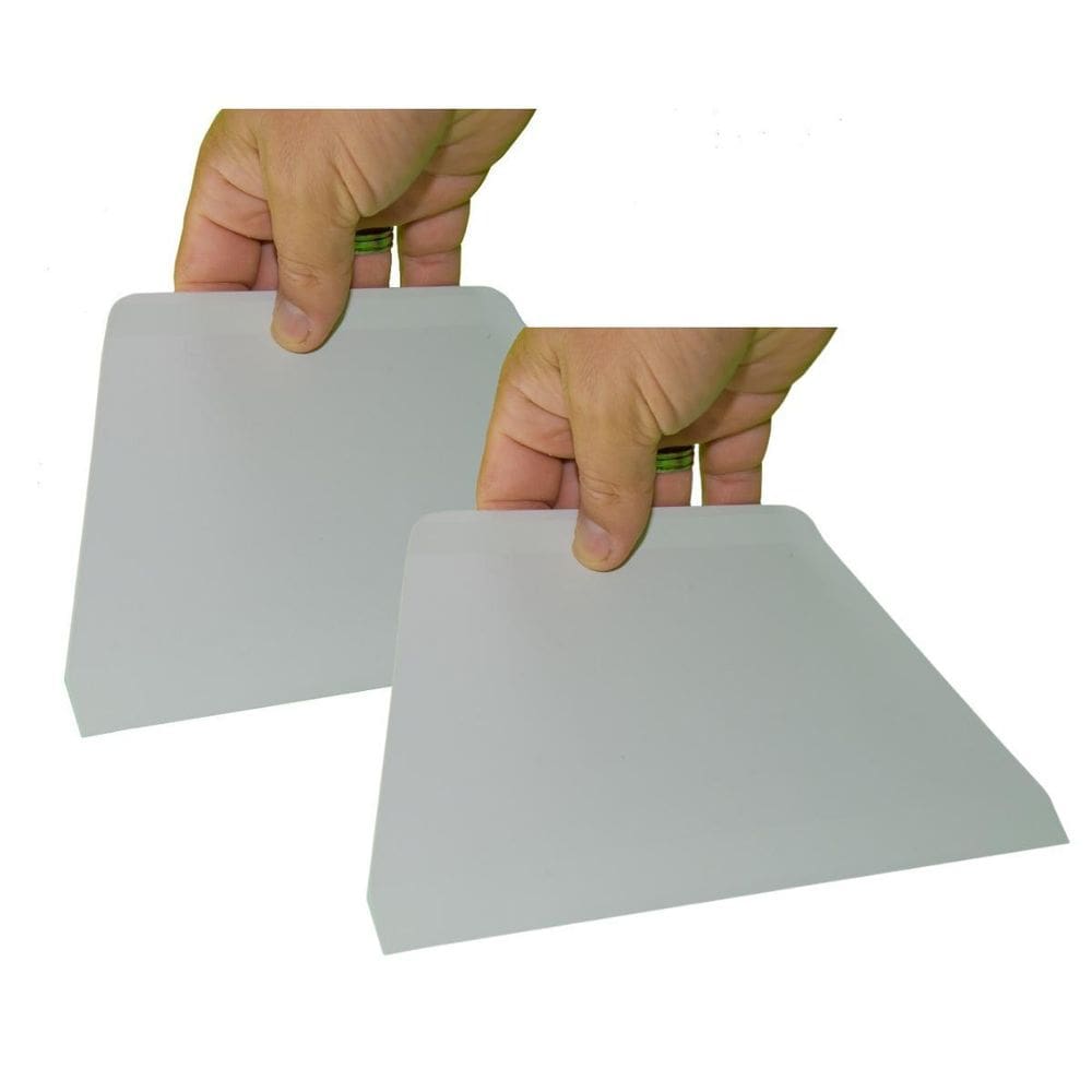 Kit 2 Espátulas Raspadeira Trapezoidal Alisadora Rapa Tudo