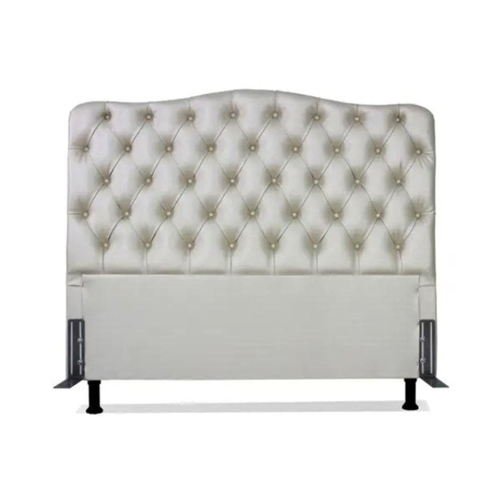 Cabeceira King 193 - Bello Box - Dunas Sintético Bege