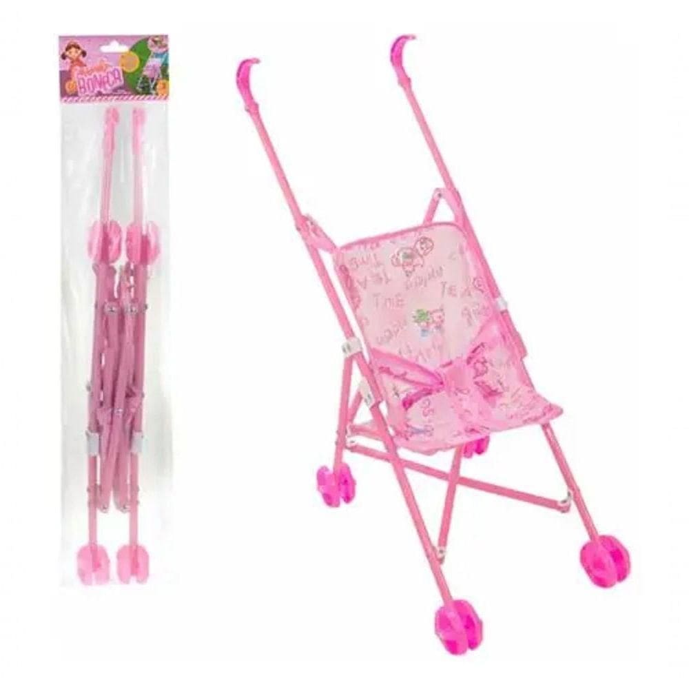 Carrinho De Boneca Bebê Reborn Brinquedo Baby Passeio Dobráv