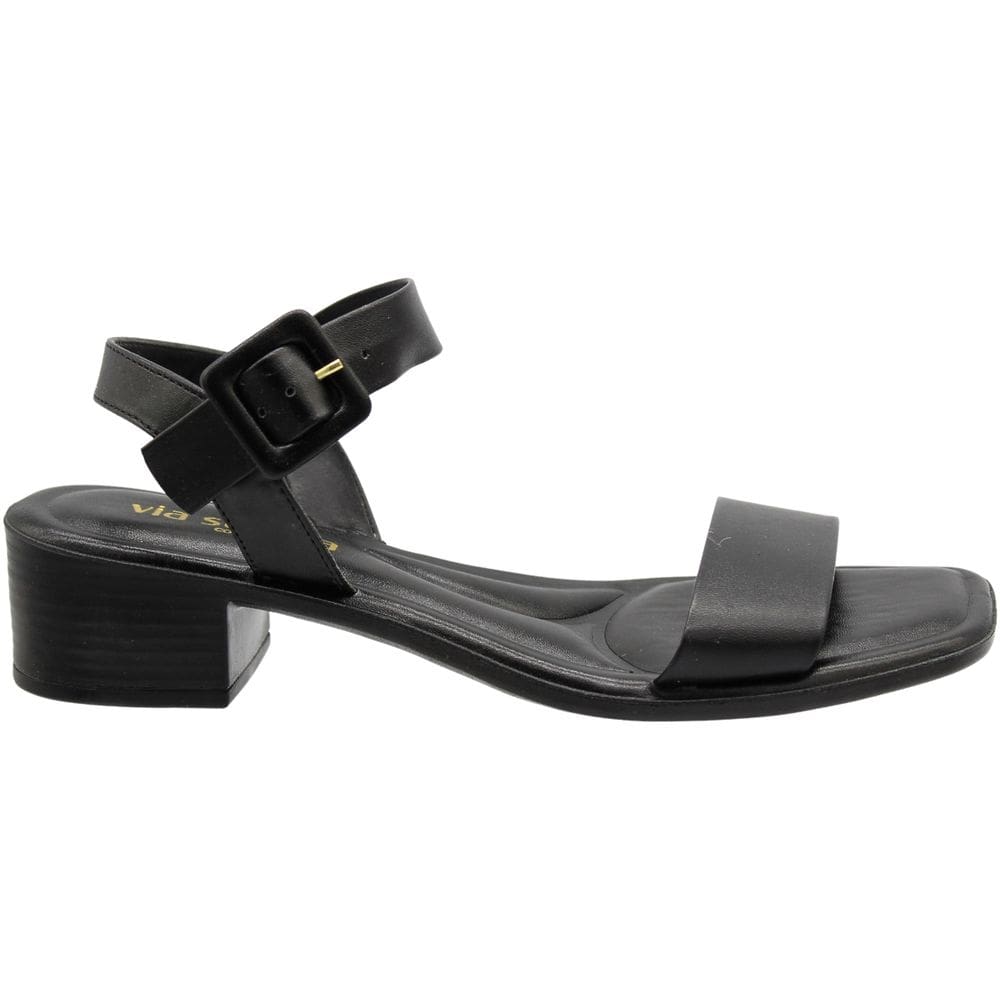 Sandália Salto Baixo Via Scarpa Confort Fivela Feminina