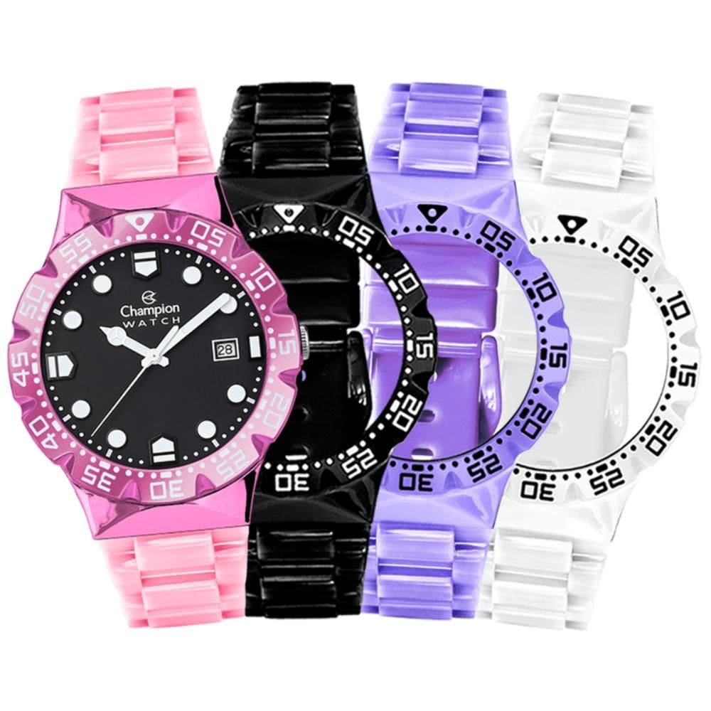 Relógio Champion Watch Ref: Cp31001i Troca Pulseiras