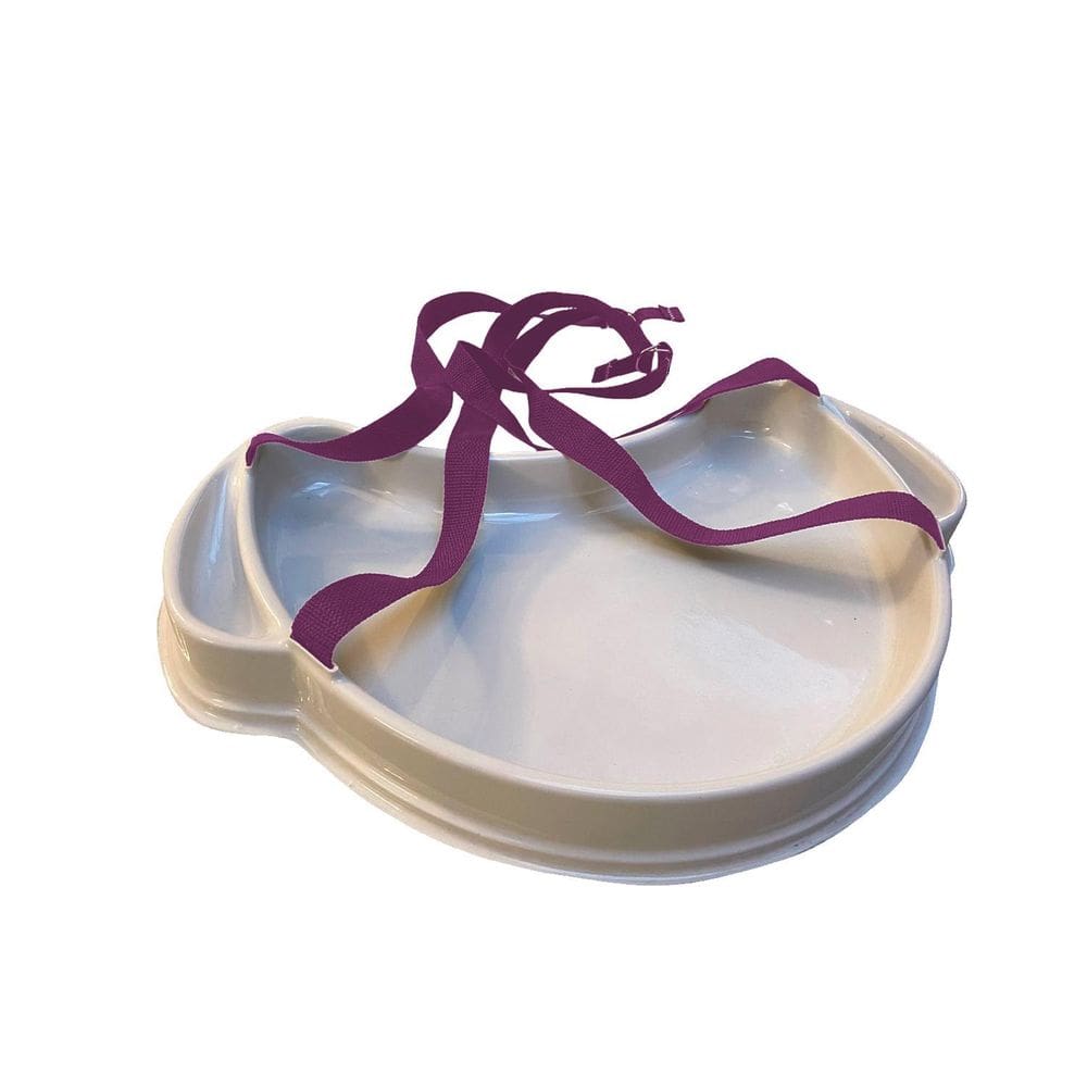 Bandeja Degustação Meia Lua Com Alça Na Cor Fúcsia