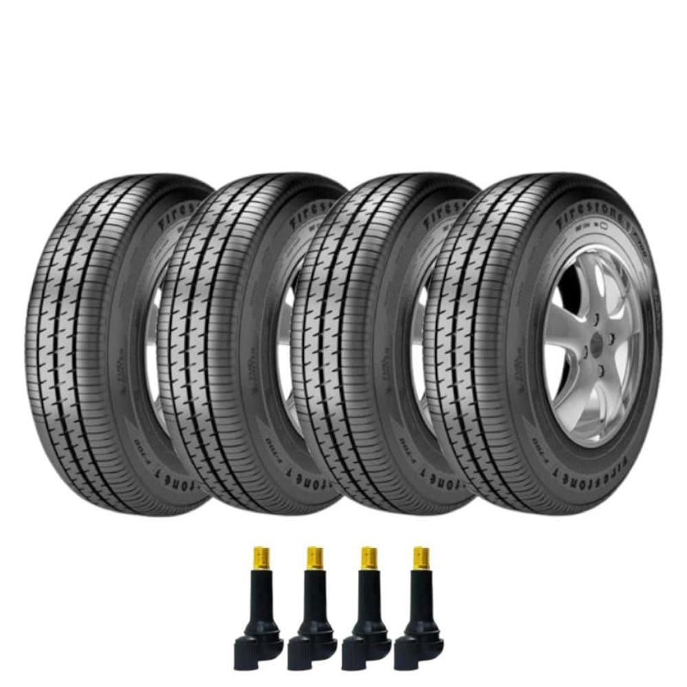 Combo 4 Pneus Fit 185/55r16 83V F-700 Firestone + Bico