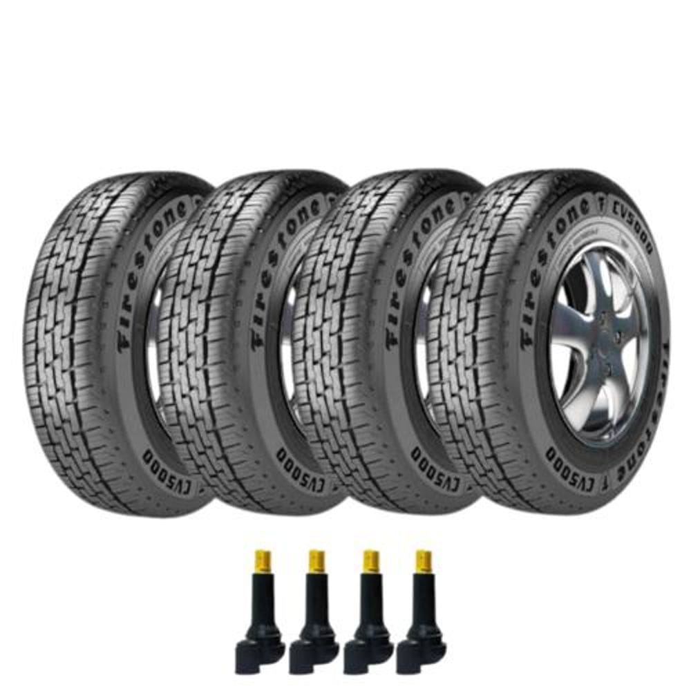 Combo 4 Pneus 195/70r15c 104/102r Cv5000 Firestone + Bico