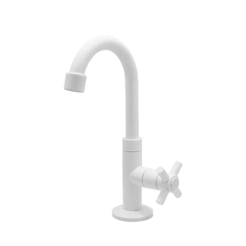 Torneira Pia Banheiro Lavatório Bica Móvel Bancada Branca