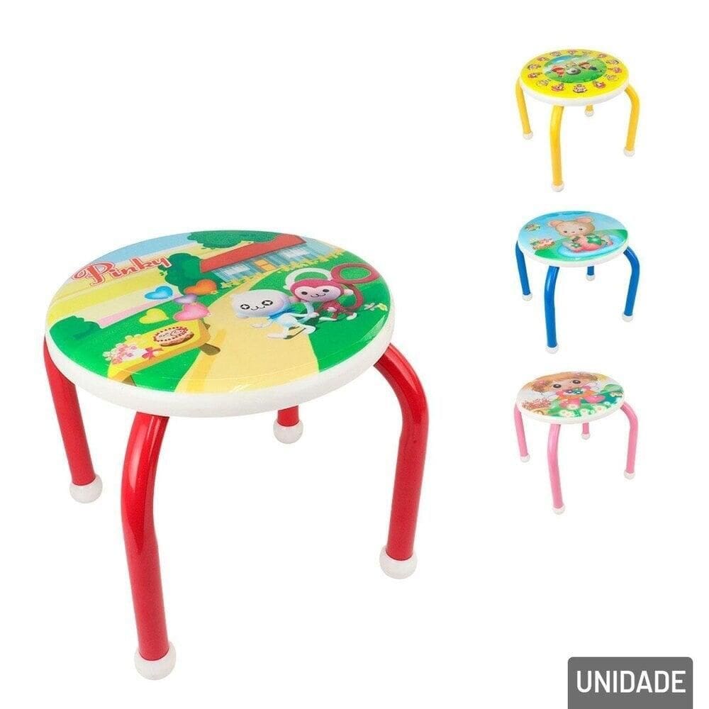 Banco de Metal Infantil 25cm - Tudo em Caixa