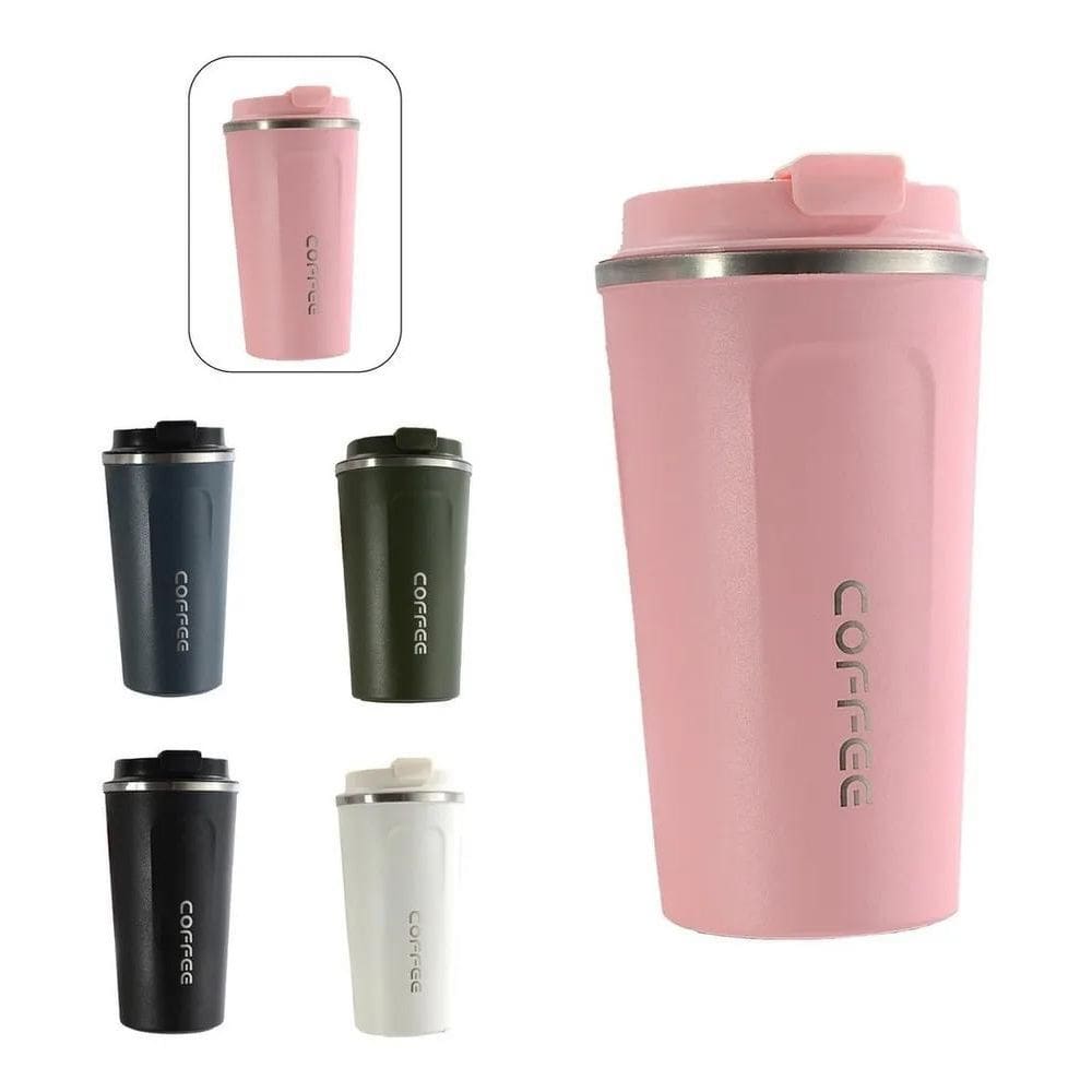 Garrafa Copo Térmico Anti-Vazamento Inox Café 500Ml Premium