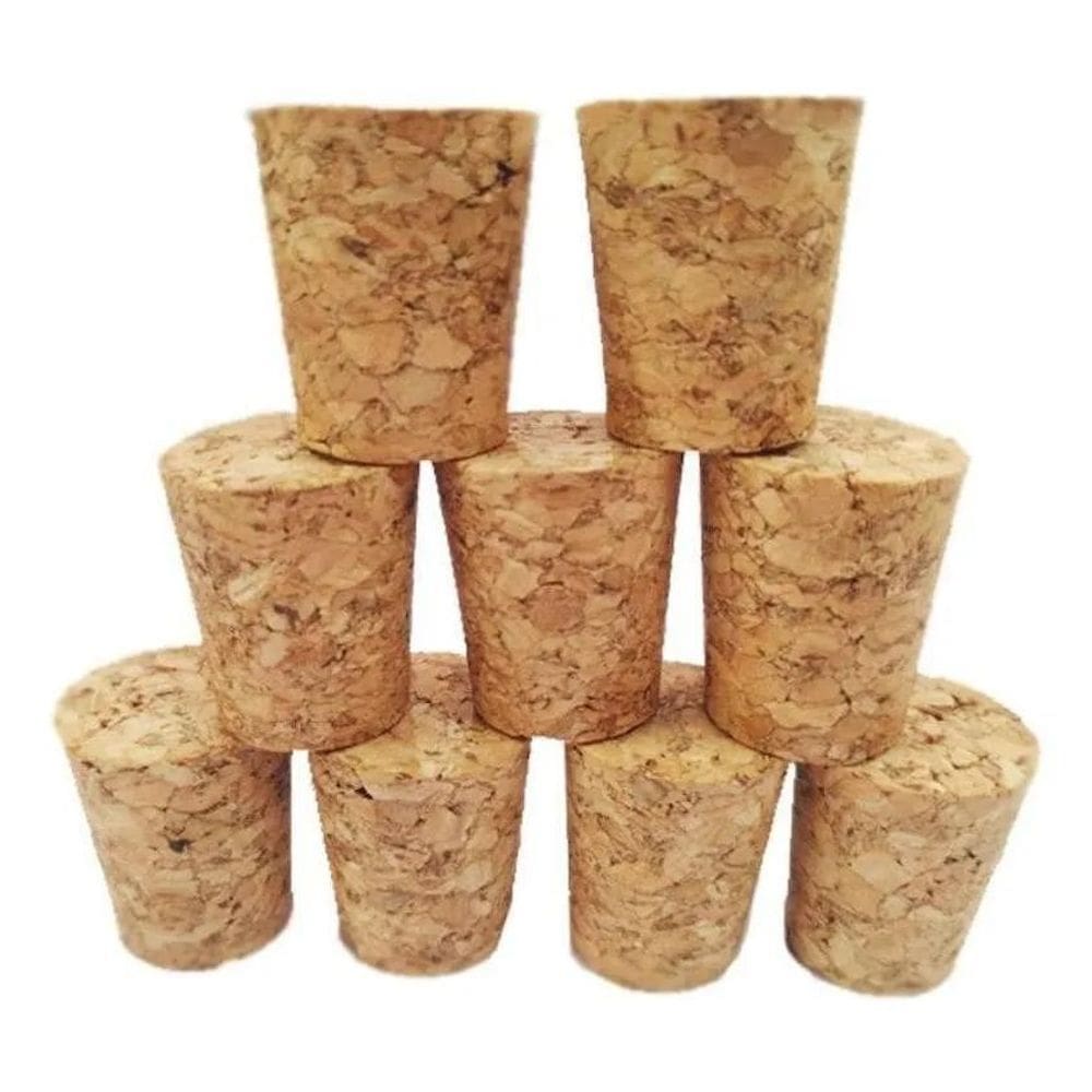 2X Rolha De Cortiça 27X23X19 Garrafa Pacote Com 50 Unidades
