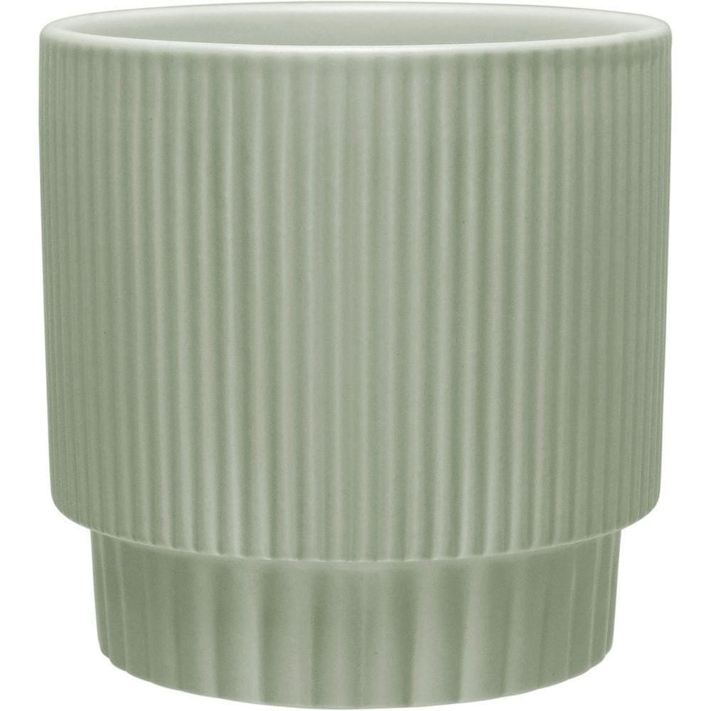 Cachepô Vaso Planta Decorativo Home&co Cerâmica 12x12 Verde