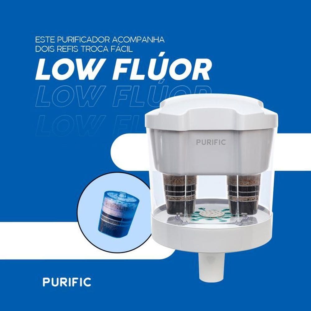 Purific 10 Cristal Para Bebedouro Refil Low Flúor