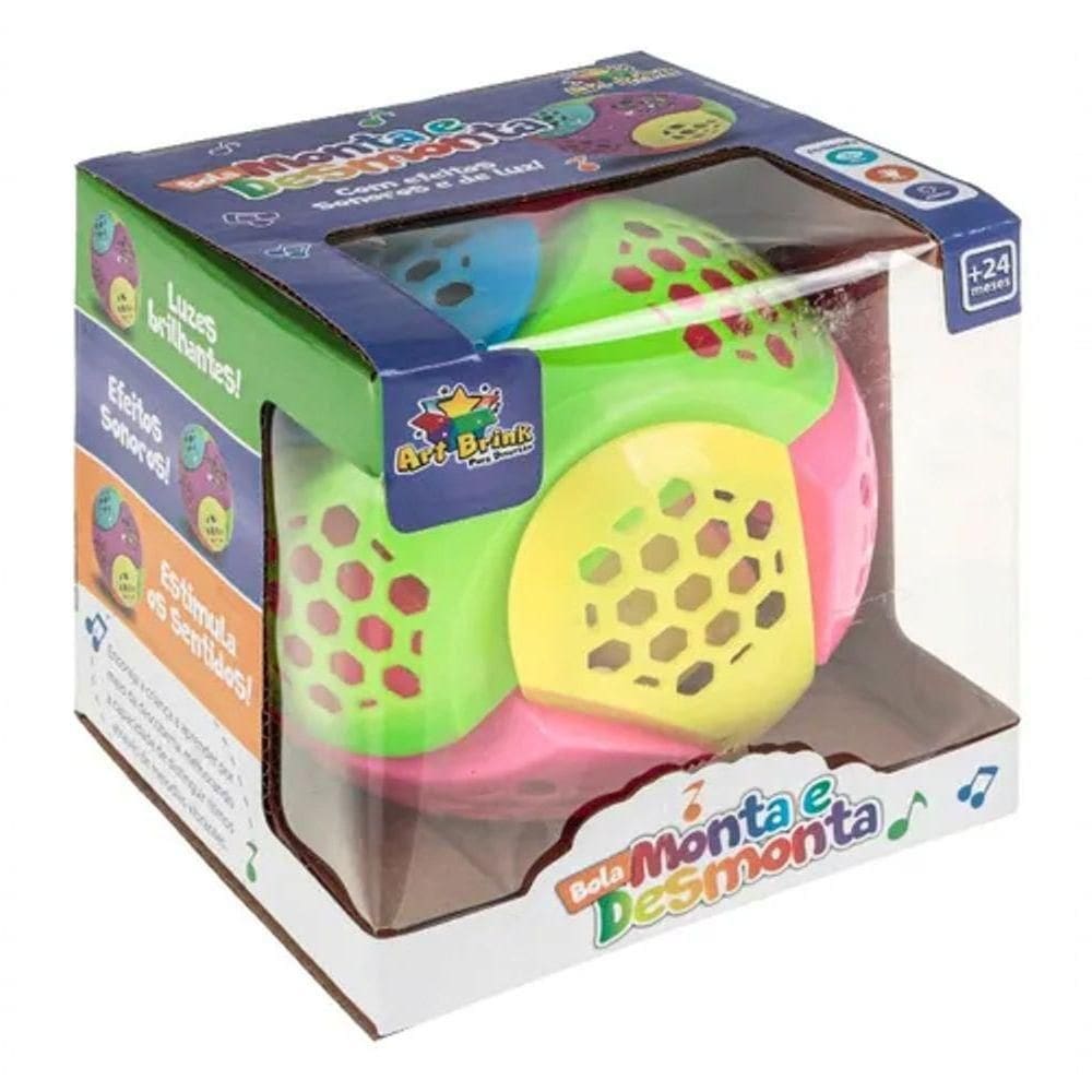 Bolinha Super Maluca Infantil Musical Luz Som Brinquedo