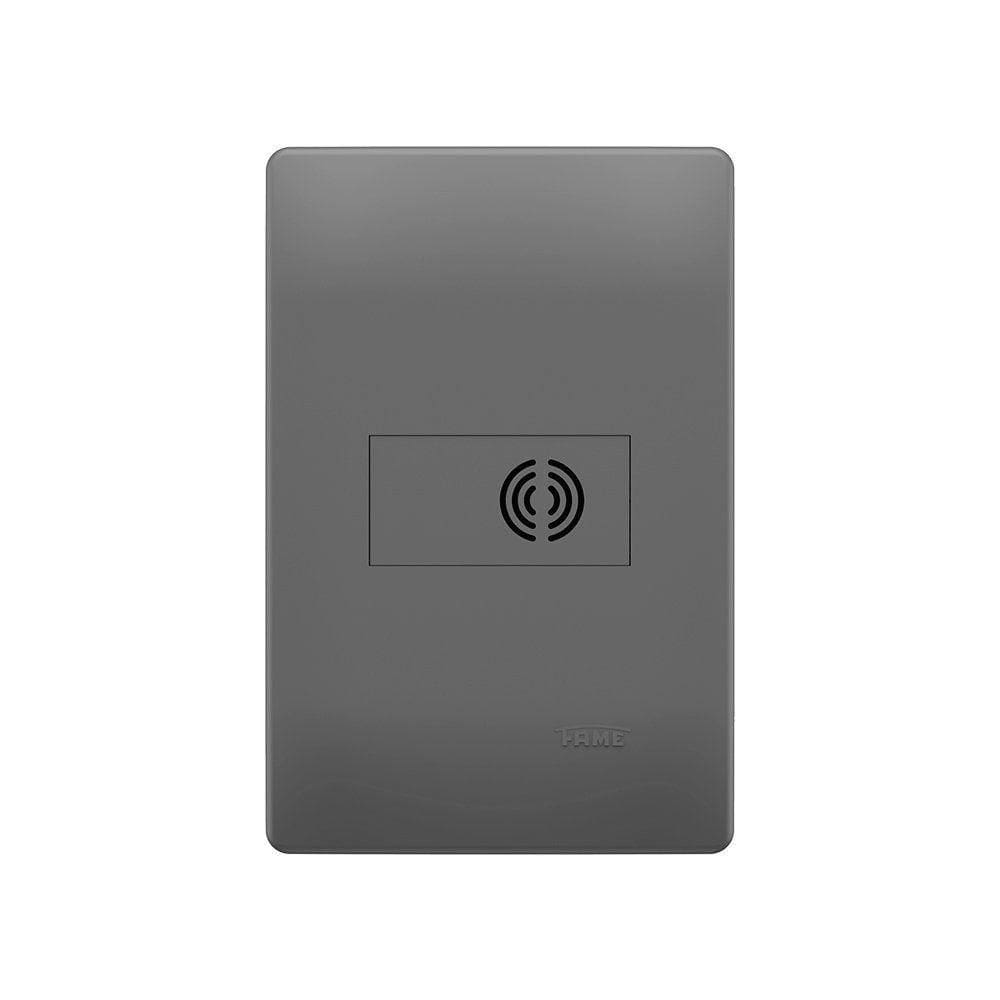 Cigarra Fame Habitat Onix De Embutir Com Placa 4x2 Onix