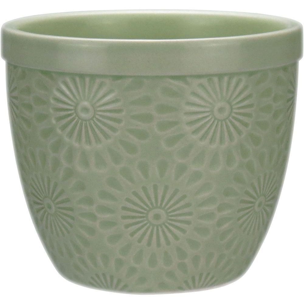 Vaso Planta Cachepô Home&co Cerâmica 9x10 Verde Decorativo
