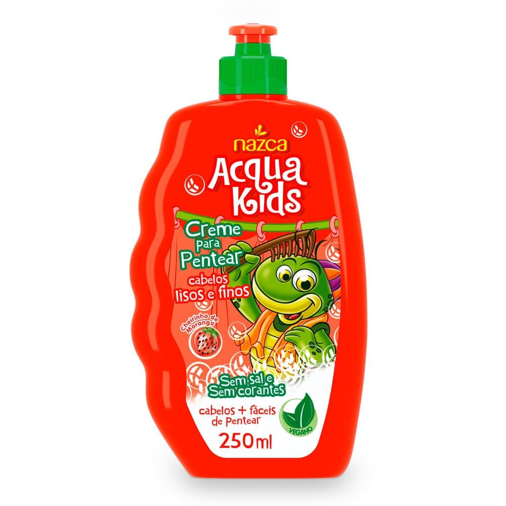 Creme para Pentear Acqua Kids Cabelos Lisos e Finos 250ml
