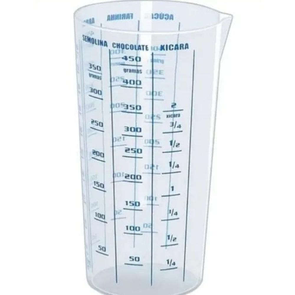 Copo Plastico Medidor Dosador Receitas Graduado 500 Ml Cor A