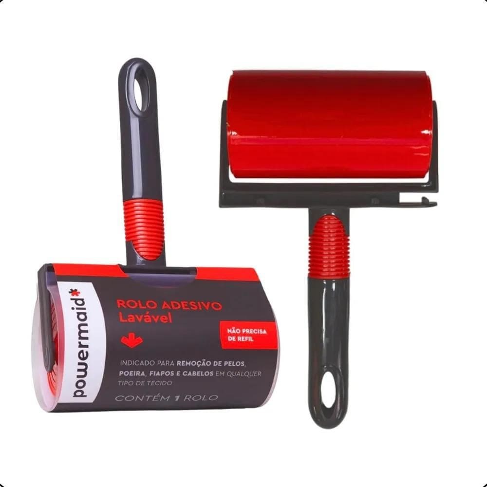 Kit 2 Rolos Adesivo Lavável Tira Pelo Cabelo Roupa Sofá Pets