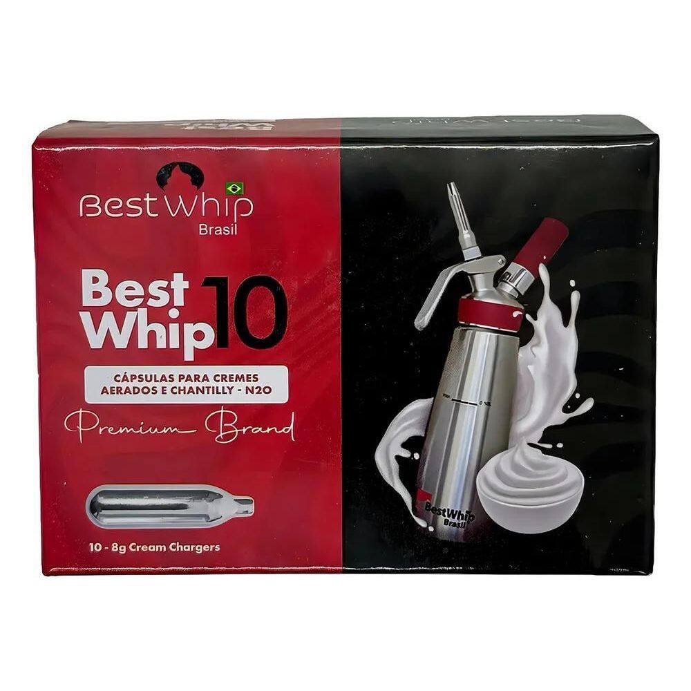 2X Kit Com 10 Cápsulas Para Chantilly Best Whip