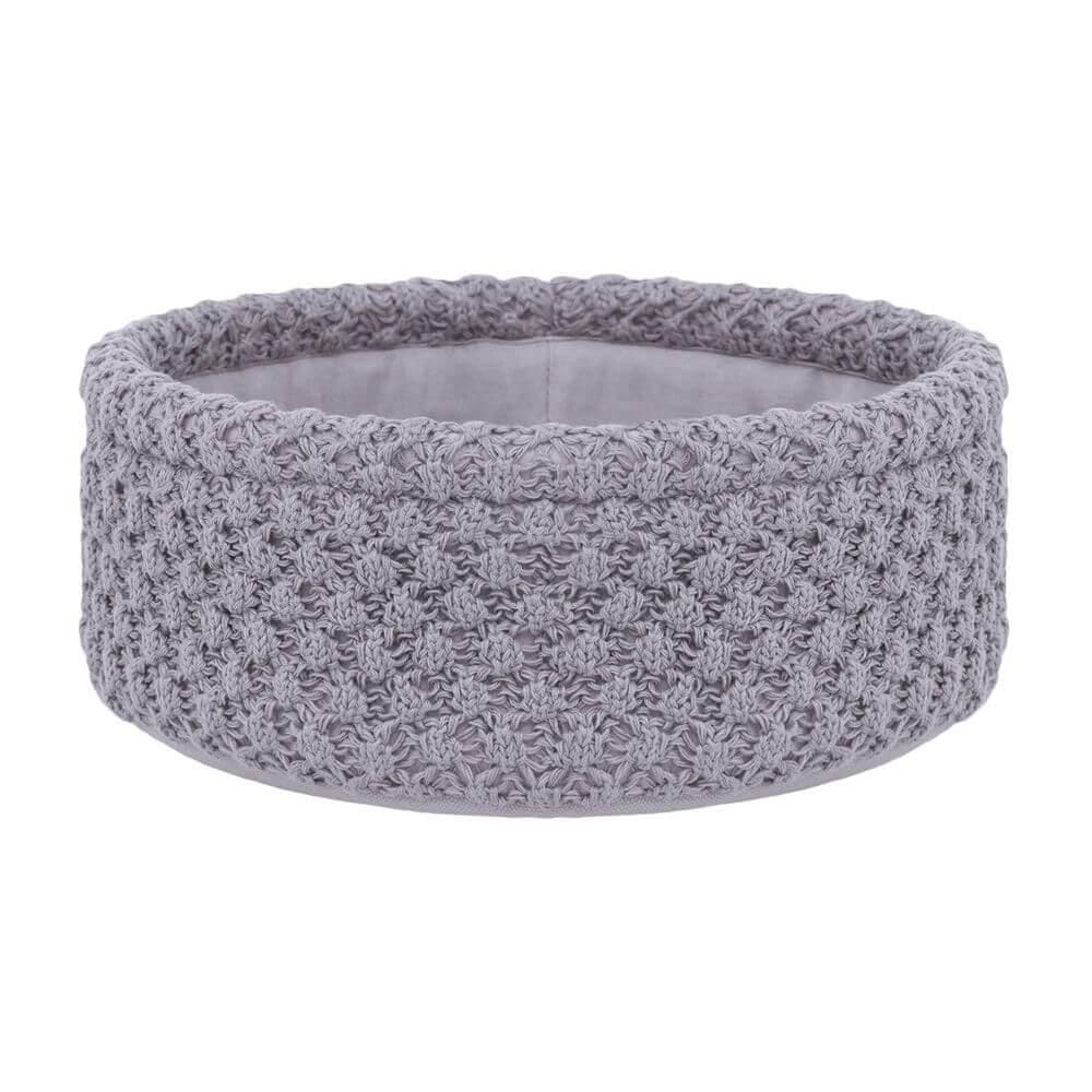 Cesto De Tricot Manu - Buddemeyer Cinza