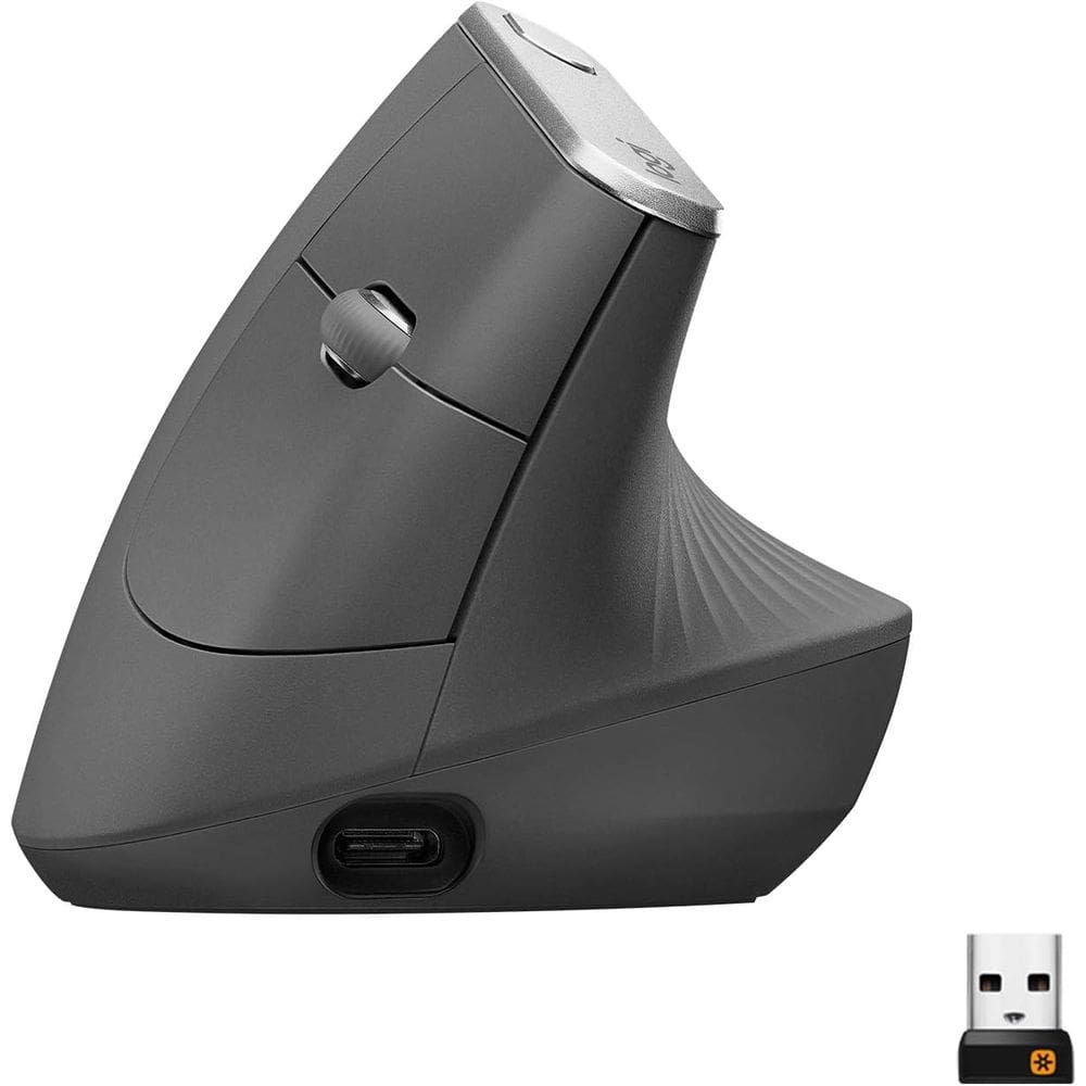 Mouse Sem Fio Logitech MX Vertical Ergonômico Recarregável