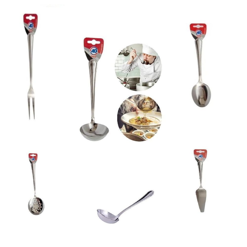 Kit Churrasco Inox 6 Pçs Atenas Garfo Trinchante Utensílios