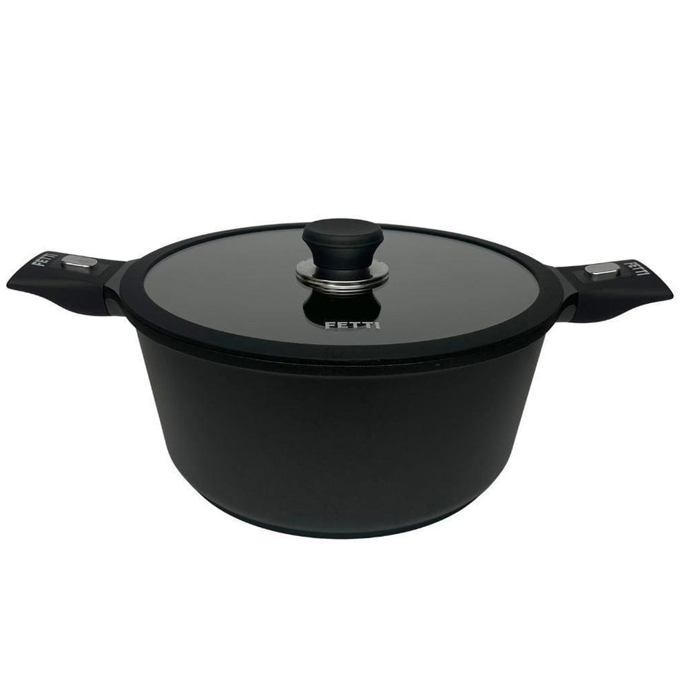 Caçarola Fetti Yaizu Antiaderente Com Tampa De Vidro - 28Cm