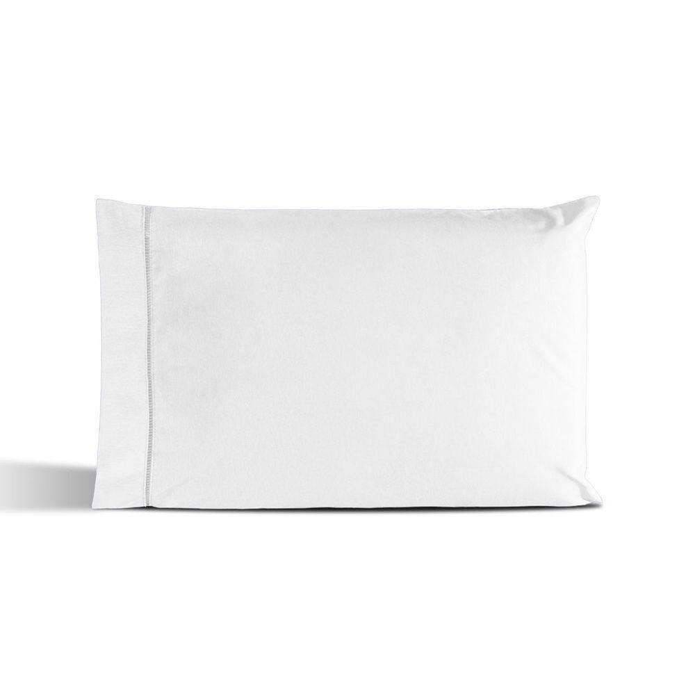 Fronha Avulsa Percal 180 Fios Ponto Palito Dream 60% Algodão 40% Poliéster - Branco