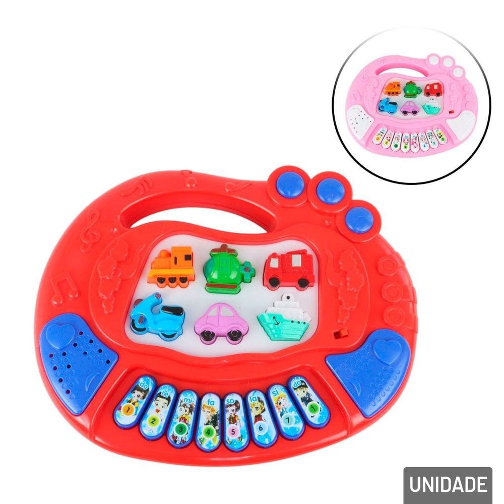 Teclado Musical Infantil Divertido Mini Maestro - Tudo em Caixa