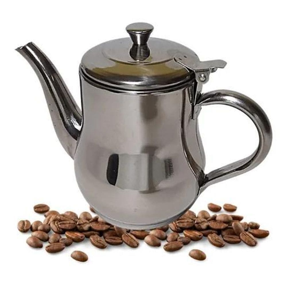 Bule Inox Chá Café 280Ml Suco Agua Cozinha Panela Retro